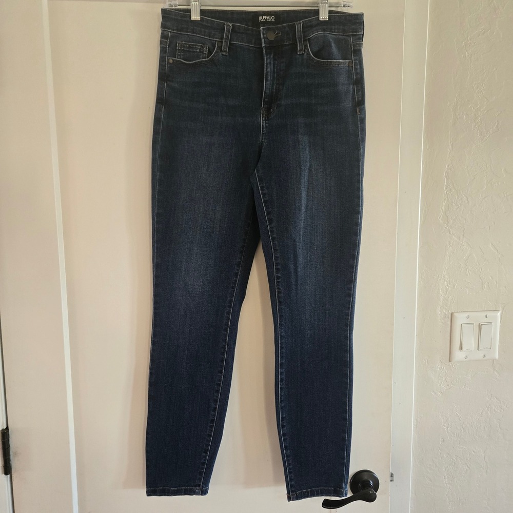 Buffalo Jeans Womens 6 28 Mollie High Rise Stretch Skinny Dark Indigo Blue Denim - Picture 2 of 7